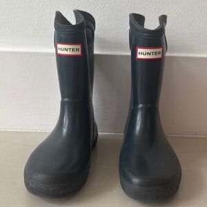 Navy Hunter Rainboots Kids Size 11